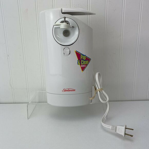 OPEN BOX NEW Sunbeam Pop & Clean Extra Tall Counter Top Can Opener 3114 - Picture 5 of 5